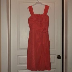 coral formal dress